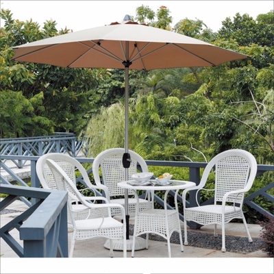 Dicas de plástico Praia de madeira Patio Café Jardim Piscina Restaurante ao ar livre guarda-chuva All in 1