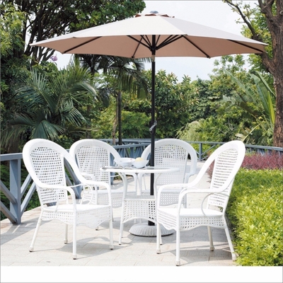 Dicas de plástico Praia de madeira Patio Café Jardim Piscina Restaurante ao ar livre guarda-chuva All in 1