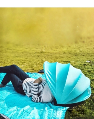 Protecção solar mini para a praia Telhado de guarda-sol totalmente automático para cabeça