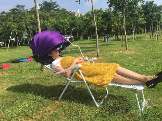 Protecção solar mini para a praia Telhado de guarda-sol totalmente automático para cabeça