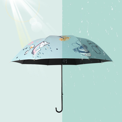 Um guarda-chuva personalizado e reto com um cabo personalizado para um visual personalizado e elegante