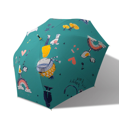 Um guarda-chuva personalizado e reto com um cabo personalizado para um visual personalizado e elegante
