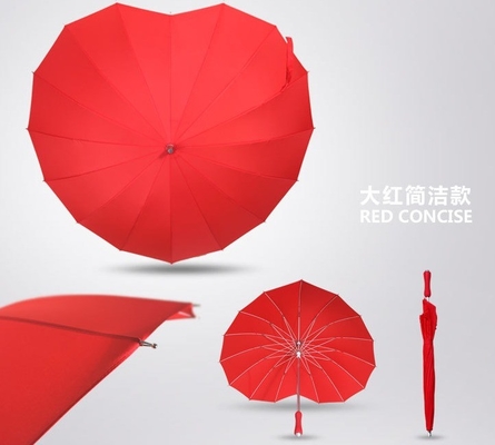 Guarda-chuva de festa para adultos com logotipo personalizado e design único em forma de coração