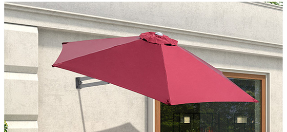 Vila exterior Patio Telescópico guarda-sol dobrável com ventilação e tudo em uma função