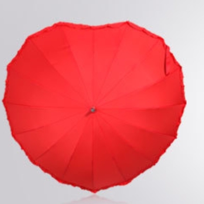 Guarda-chuva de festa para adultos com logotipo personalizado e design único em forma de coração