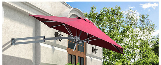Vila exterior Patio Telescópico guarda-sol dobrável com ventilação e tudo em uma função