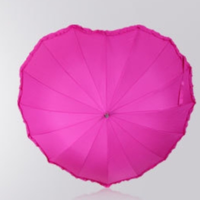 Guarda-chuva de festa para adultos com logotipo personalizado e design único em forma de coração