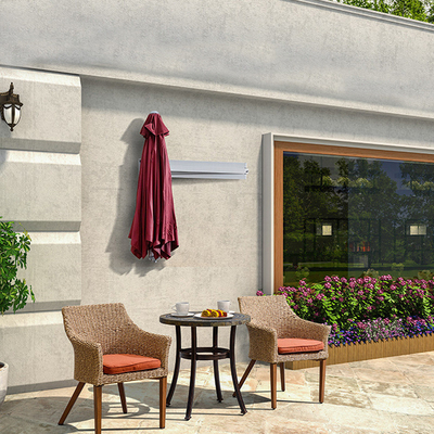 Vila exterior Patio Telescópico guarda-sol dobrável com ventilação e tudo em uma função
