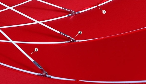 Guarda-chuva de festa para adultos com logotipo personalizado e design único em forma de coração