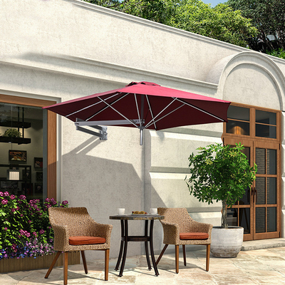 Vila exterior Patio Telescópico guarda-sol dobrável com ventilação e tudo em uma função