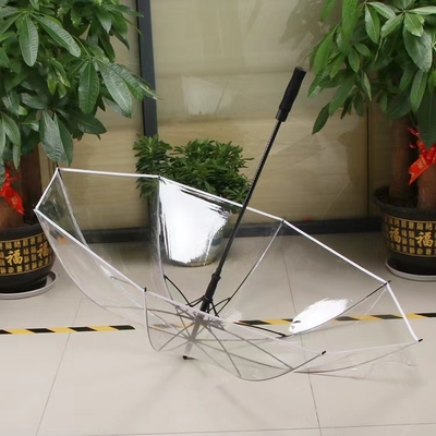 Um guarda-chuva extra grande e à prova de vento de PVC Um guarda-chuva de golfe transparente com logotipo personalizado