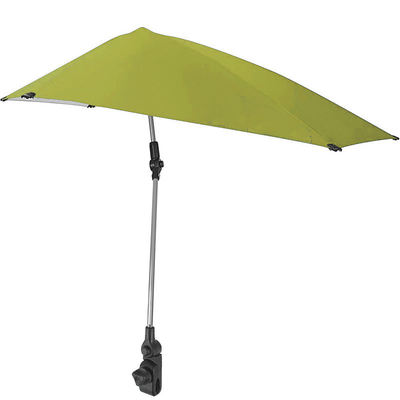 Sombrinha de Praia de Acampamento ao Ar Livre Sombrinha Desportiva Ajustável com Grampos Universais
