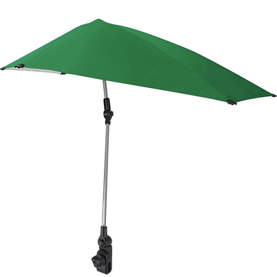 Sombrinha de Praia de Acampamento ao Ar Livre Sombrinha Desportiva Ajustável com Grampos Universais