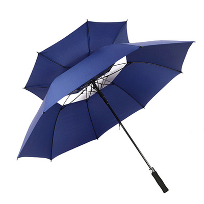 Um guarda-chuva de publicidade personalizado de estilo americano com camadas duplas e impressão de logotipo