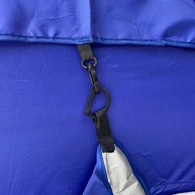 Sombrinha de praia multifuncional para proteção UV e design à prova de vento