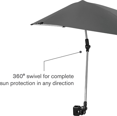 Usos ao ar livre, acampamento, praia, esporte, guarda-chuva Versa com SPF 50 e clip Universal