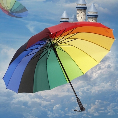 Item Custom Custom Umbrellas Automático Aberto Iridescência Umbrel com Logotipo Personalizado