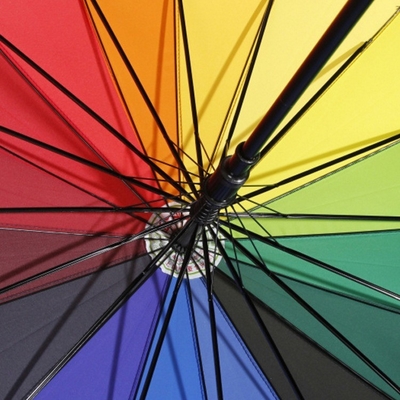 Item Custom Custom Umbrellas Automático Aberto Iridescência Umbrel com Logotipo Personalizado