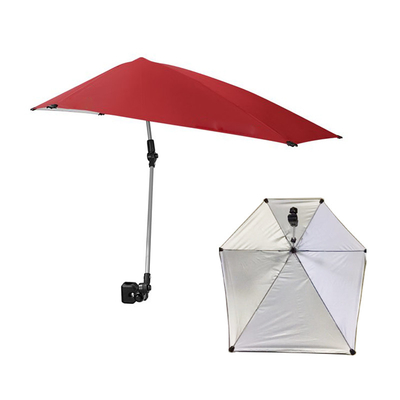 Guarda-chuva de cadeira de rodas de controle manual com guarda-sol UV e personalização ágil da cadeia de suprimentos