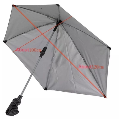 Guarda-chuva de cadeira de rodas de controle manual com guarda-sol UV e personalização ágil da cadeia de suprimentos