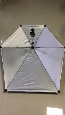 Guarda-chuva de cadeira de rodas de controle manual com guarda-sol UV e personalização ágil da cadeia de suprimentos