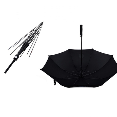 Jinjiang 30 polegadas guarda-chuva de golfe com grandes logotipos à prova de vento e estilo de design clássico