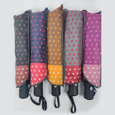 Adultos Stock 3 Fold Windproof guarda-chuva automática com tudo em uma função BSCI
