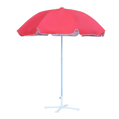 Impressão de sublimação personalizada Anti-UV Exterior 36/48/52/60 polegadas 8 costelas Sol Beach guarda-chuva