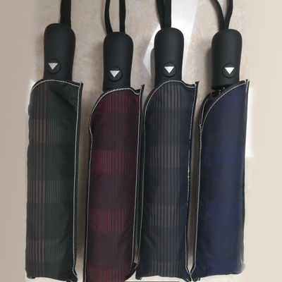 Adultos Stock 3 Fold Windproof guarda-chuva automática com tudo em uma função BSCI