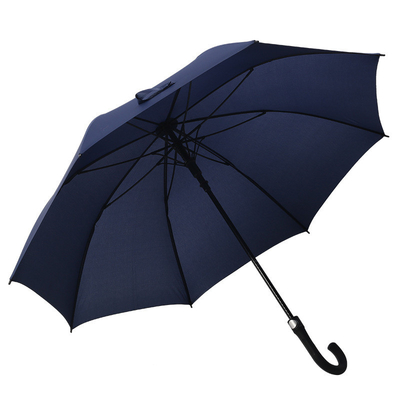 Um guarda-chuva de golfe de 8 ossos de 27 polegadas para adultos com alça curva e logotipo personalizado de design retro