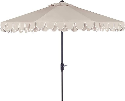 Dica de plástico Iris linha de moda Auto inclinação preto e branco 9 polegadas pequeno guarda-chuva de praia