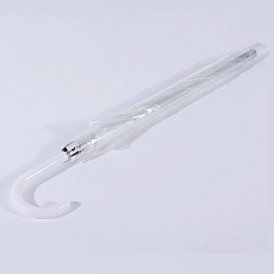 Produto de guarda-chuva de plástico Parapluie aberto automático Padrão Direito POE Guarda-chuva transparente