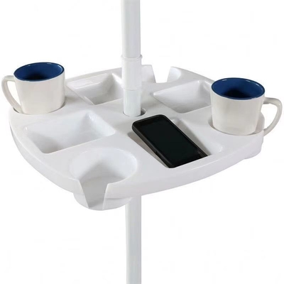 Porta-Copas PP e Acessórios de bandeja de plástico para guarda-chuva de praia ao ar livre de estilo minimalista