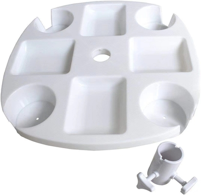 Porta-Copas PP e Acessórios de bandeja de plástico para guarda-chuva de praia ao ar livre de estilo minimalista