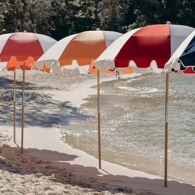 Outdoor Auto 1.8 M Proteção solar Guarda-chuva de praia para ocasião de jardim Design personalizado