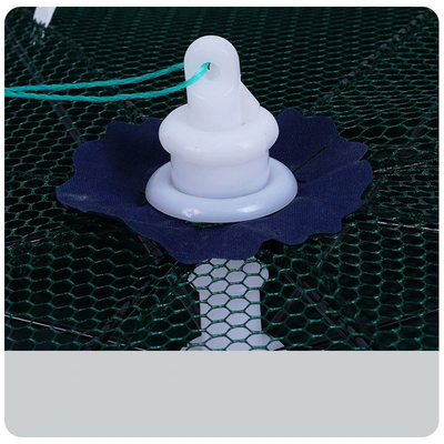 Rede de guarda-chuva para gaiolas de peixe dobrável de vários ângulos, em estilo clássico, para pesca de guarda-chuva preta