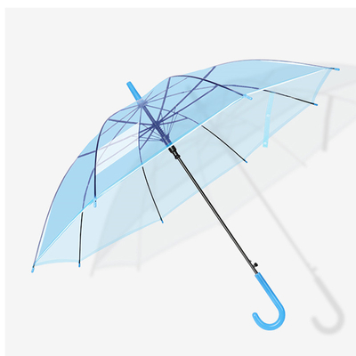 Promoção Publicidade Um guarda-chuva de PVC com logotipo personalizado e moldura de metal preto