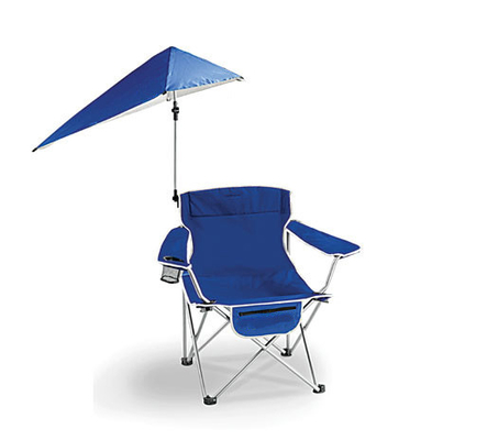 Poltrona de praia portátil com guarda-chuva ajustável e cor personalizada 50*50*80cm