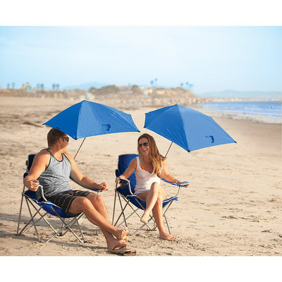 Poltrona de praia portátil com guarda-chuva ajustável e cor personalizada 50*50*80cm