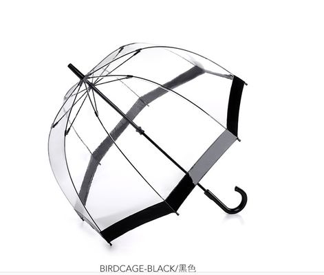 Um guarda-chuva de chuva de plástico de PVC claro para adultos Apollo Design minimalista