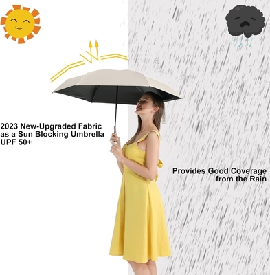 Proteção solar Um guarda-chuva de bolso leve com cobertura protetora 90cm de diâmetro aberto