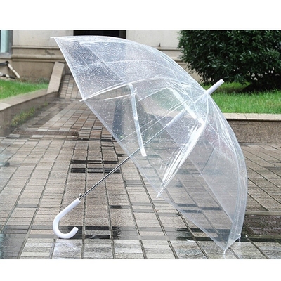 Tela transparente Auto-abre guarda-chuva recta personalizada para publicidade promocional