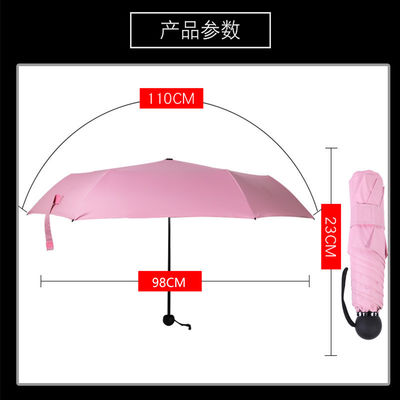 Um guarda-chuva triplo para proteção solar e personalização de publicidade