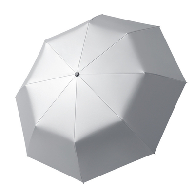 8k Cor Gradual Três Dobras Titânio Prata Borracha Protetor Solar guarda-chuva para as necessidades femininas