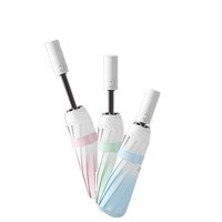 Um guarda-chuva automático de tecido de nylon de 10 ossos perfeito para protetor solar e resistente a UV