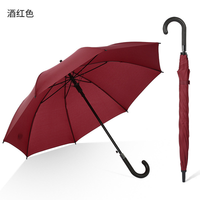 Um guarda-chuva de plástico para homens, promoção personalizada e característica à prova de vento.