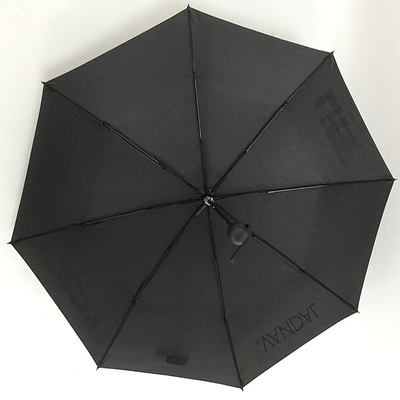 Um guarda-chuva de 98 cm com logotipo personalizado para publicidade e diâmetro aberto de 98 cm