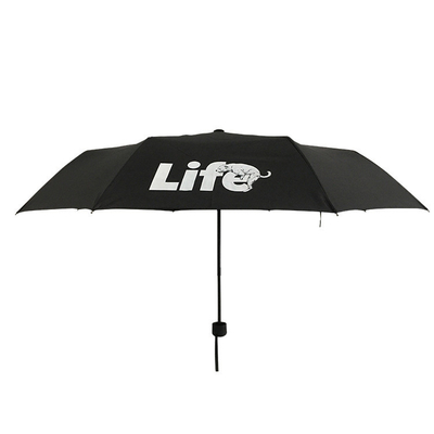 Um guarda-chuva de 98 cm com logotipo personalizado para publicidade e diâmetro aberto de 98 cm
