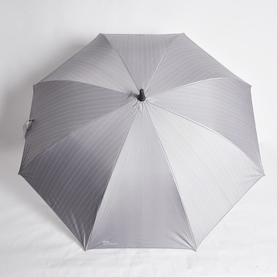 Titânio Prata Sombra de Sol LED Negócios Golf guarda-chuva automática 27 &quot;* 8k Fibra de vidro Frame