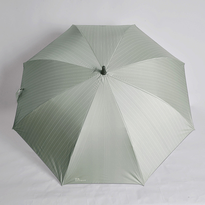 Titânio Prata Sombra de Sol LED Negócios Golf guarda-chuva automática 27 &quot;* 8k Fibra de vidro Frame